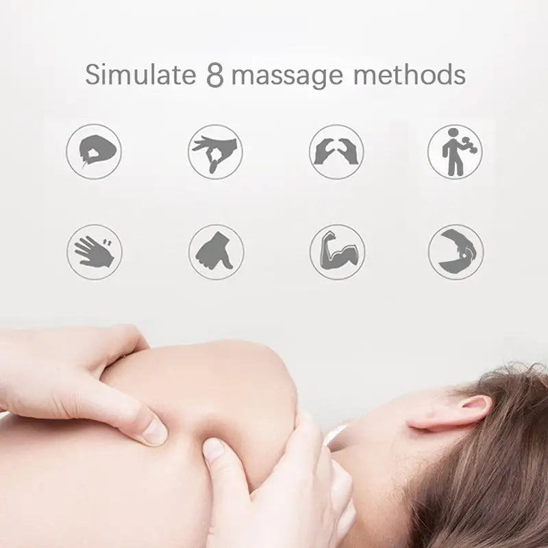 Mini Portable Electric Neck and Back Massager Tool