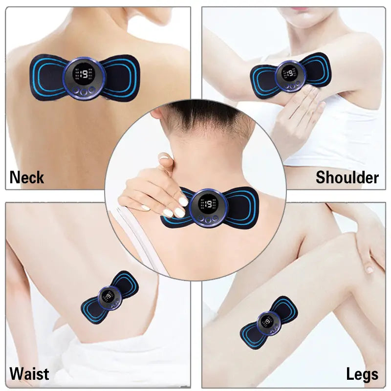Mini Portable Electric Neck and Back Massager Tool